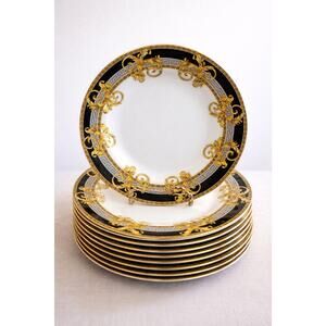Imperial Bone China Greek Key Versace-Style Salad Plate 8” – Replacement